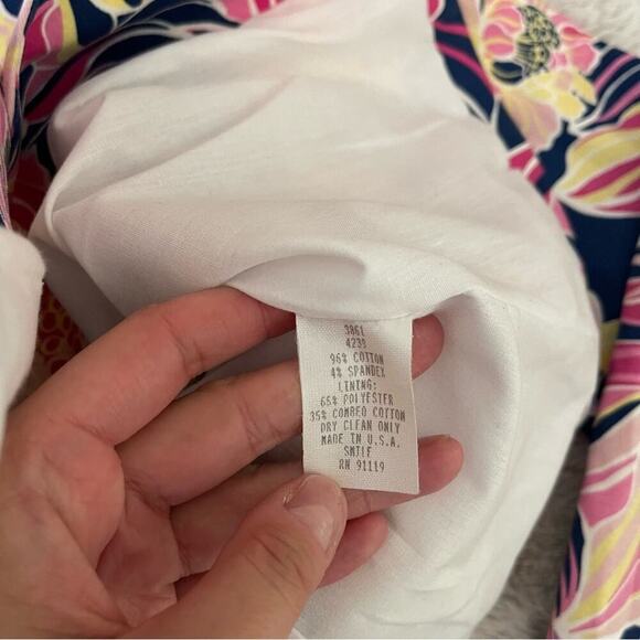 Tailor New York Floral Peony Pink & Navy Blazer - Picture 6 of 6